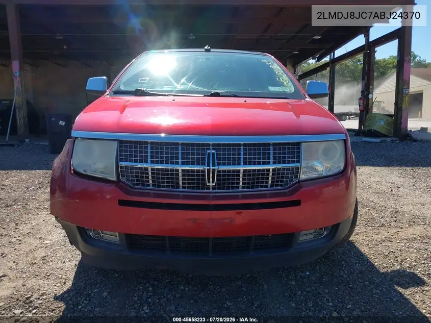 2010 Lincoln Mkx VIN: 2LMDJ8JC7ABJ24370 Lot: 45658233