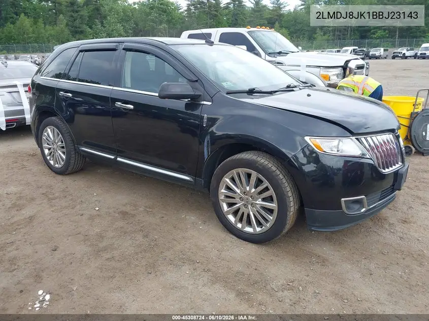 2011 Lincoln Mkx VIN: 2LMDJ8JK1BBJ23143 Lot: 45308724