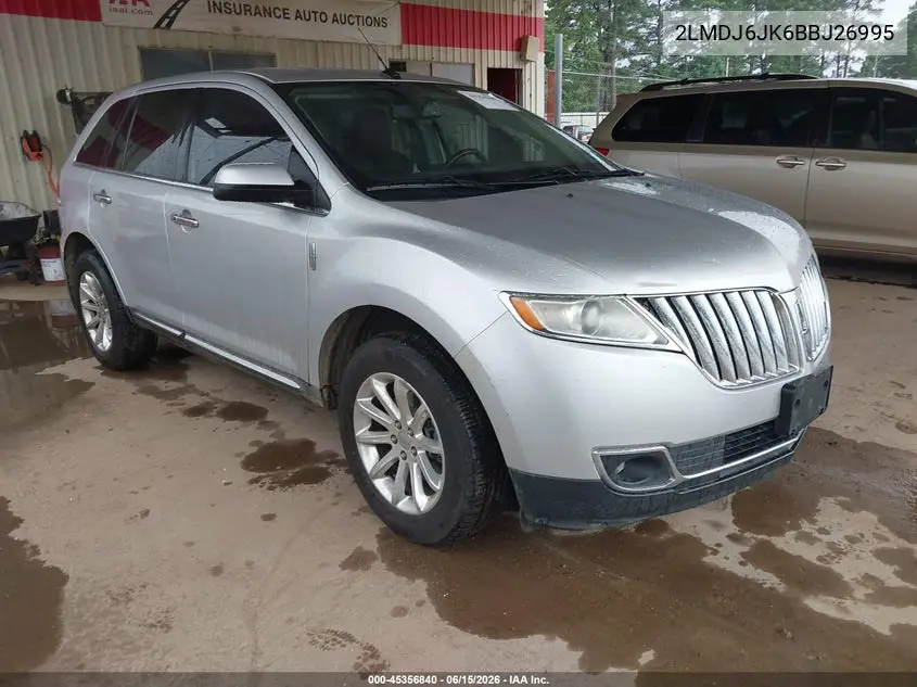 2011 Lincoln Mkx VIN: 2LMDJ6JK6BBJ26995 Lot: 45356840