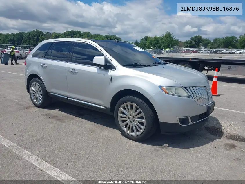 2011 Lincoln Mkx VIN: 2LMDJ8JK9BBJ16876 Lot: 45424250