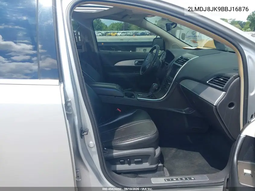 2011 Lincoln Mkx VIN: 2LMDJ8JK9BBJ16876 Lot: 45424250