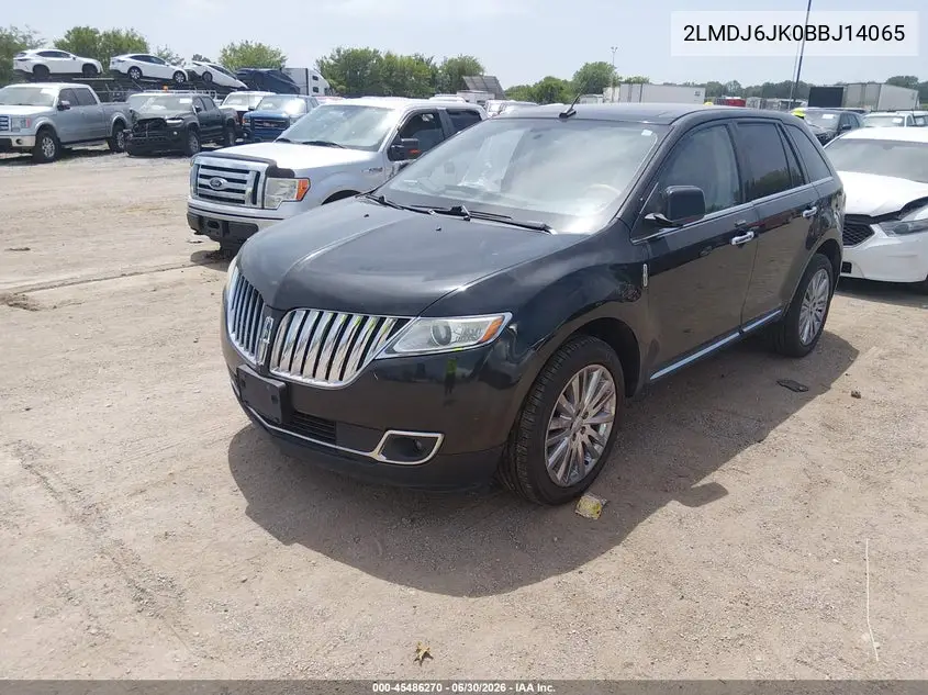 2011 Lincoln Mkx VIN: 2LMDJ6JK0BBJ14065 Lot: 45486270