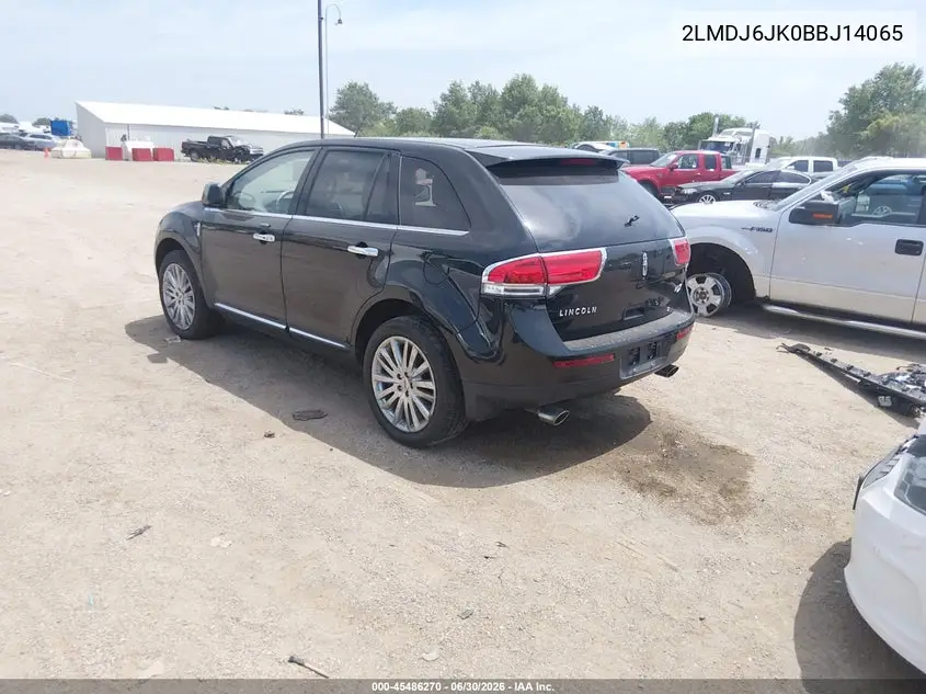 2011 Lincoln Mkx VIN: 2LMDJ6JK0BBJ14065 Lot: 45486270