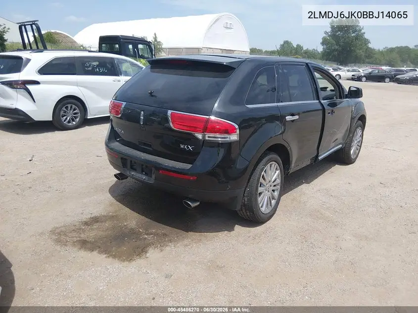 2011 Lincoln Mkx VIN: 2LMDJ6JK0BBJ14065 Lot: 45486270
