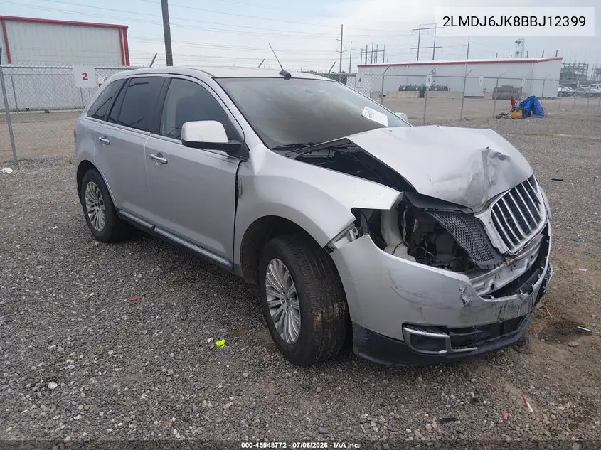 2011 Lincoln Mkx VIN: 2LMDJ6JK8BBJ12399 Lot: 45548772