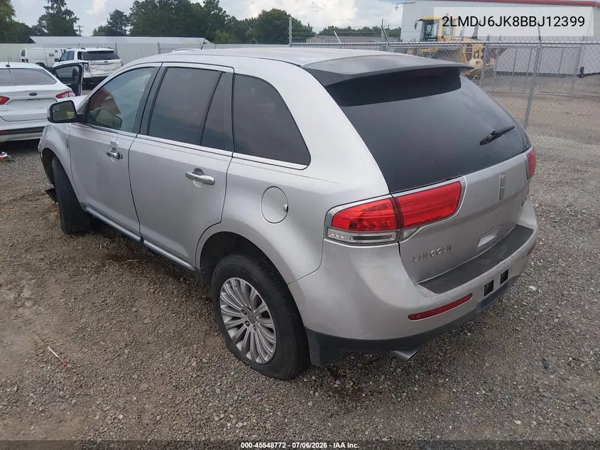 2011 Lincoln Mkx VIN: 2LMDJ6JK8BBJ12399 Lot: 45548772