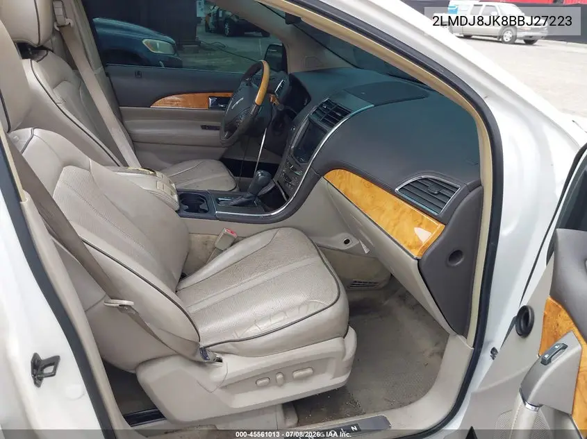 2011 Lincoln Mkx VIN: 2LMDJ8JK8BBJ27223 Lot: 45561013