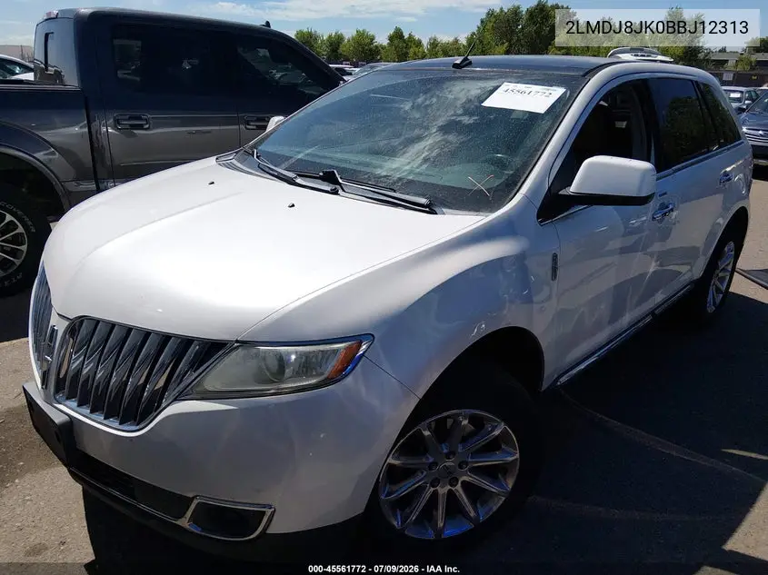 2011 Lincoln Mkx VIN: 2LMDJ8JK0BBJ12313 Lot: 45561772