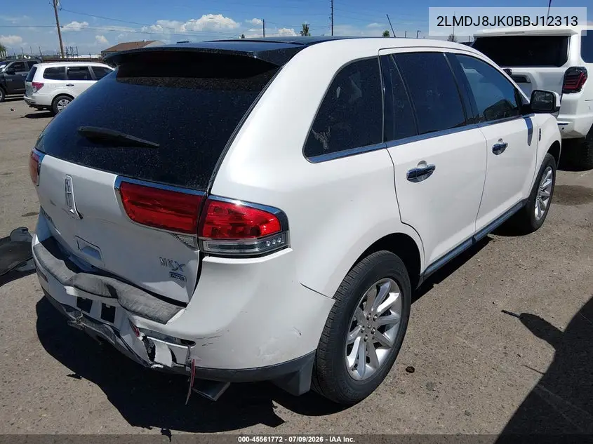 2011 Lincoln Mkx VIN: 2LMDJ8JK0BBJ12313 Lot: 45561772