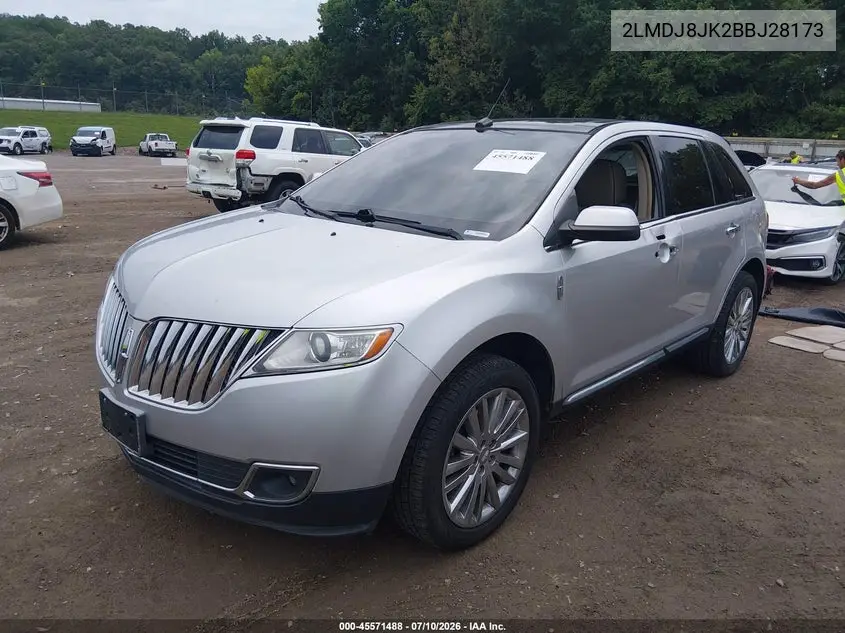 2011 Lincoln Mkx VIN: 2LMDJ8JK2BBJ28173 Lot: 45571488