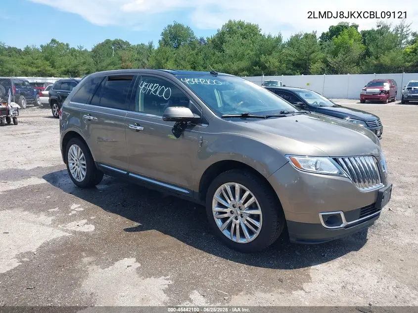 2012 Lincoln Mkx VIN: 2LMDJ8JKXCBL09121 Lot: 45442100