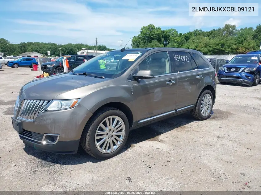 2012 Lincoln Mkx VIN: 2LMDJ8JKXCBL09121 Lot: 45442100