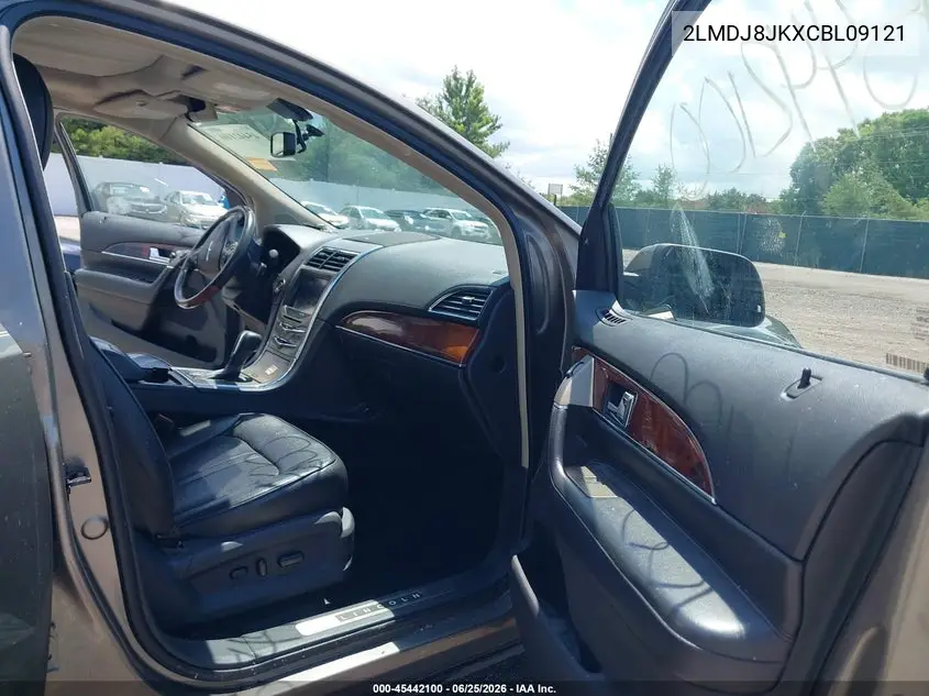 2012 Lincoln Mkx VIN: 2LMDJ8JKXCBL09121 Lot: 45442100