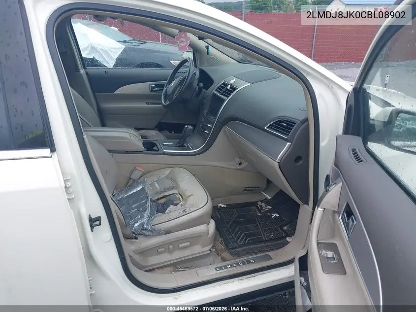 2012 Lincoln Mkx VIN: 2LMDJ8JK0CBL08902 Lot: 45469572