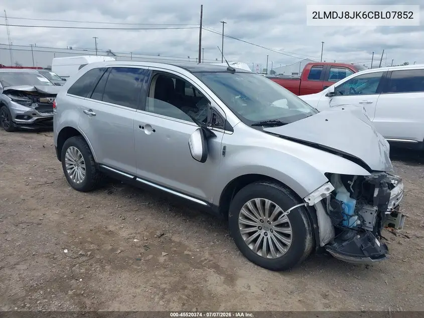 2012 Lincoln Mkx VIN: 2LMDJ8JK6CBL07852 Lot: 45520374