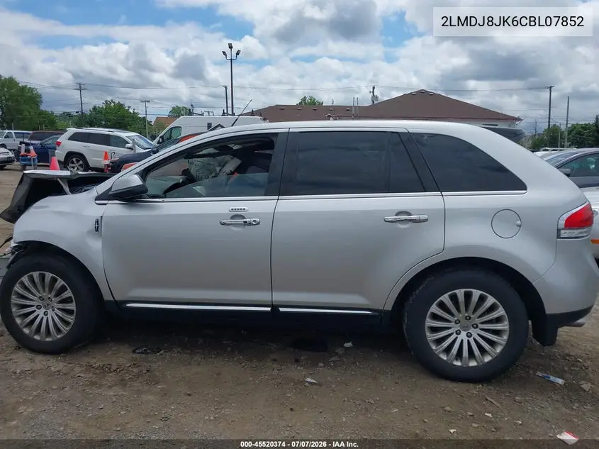 2012 Lincoln Mkx VIN: 2LMDJ8JK6CBL07852 Lot: 45520374