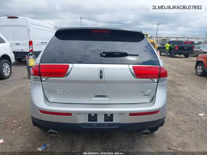 2012 Lincoln Mkx VIN: 2LMDJ8JK6CBL07852 Lot: 45520374