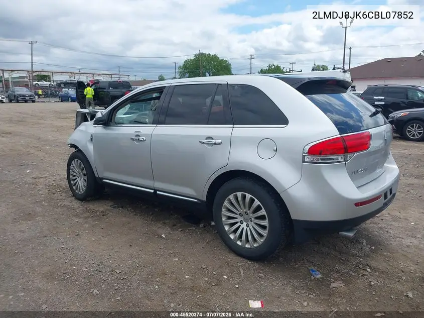2012 Lincoln Mkx VIN: 2LMDJ8JK6CBL07852 Lot: 45520374