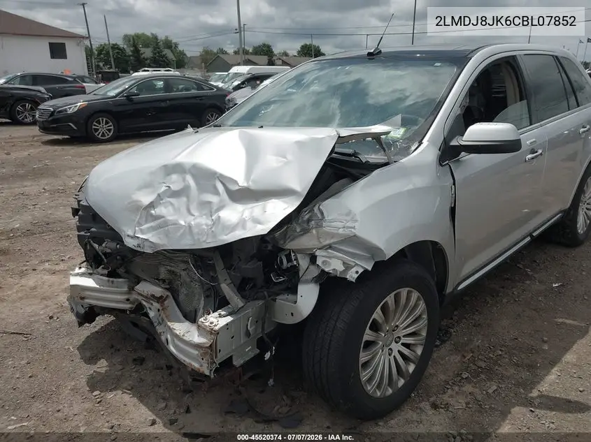 2012 Lincoln Mkx VIN: 2LMDJ8JK6CBL07852 Lot: 45520374