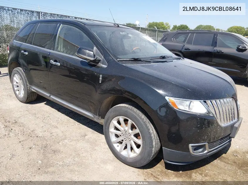 2012 Lincoln Mkx VIN: 2LMDJ8JK9CBL08641 Lot: 45580525