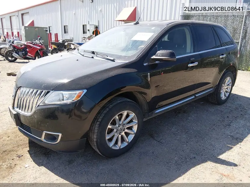 2012 Lincoln Mkx VIN: 2LMDJ8JK9CBL08641 Lot: 45580525