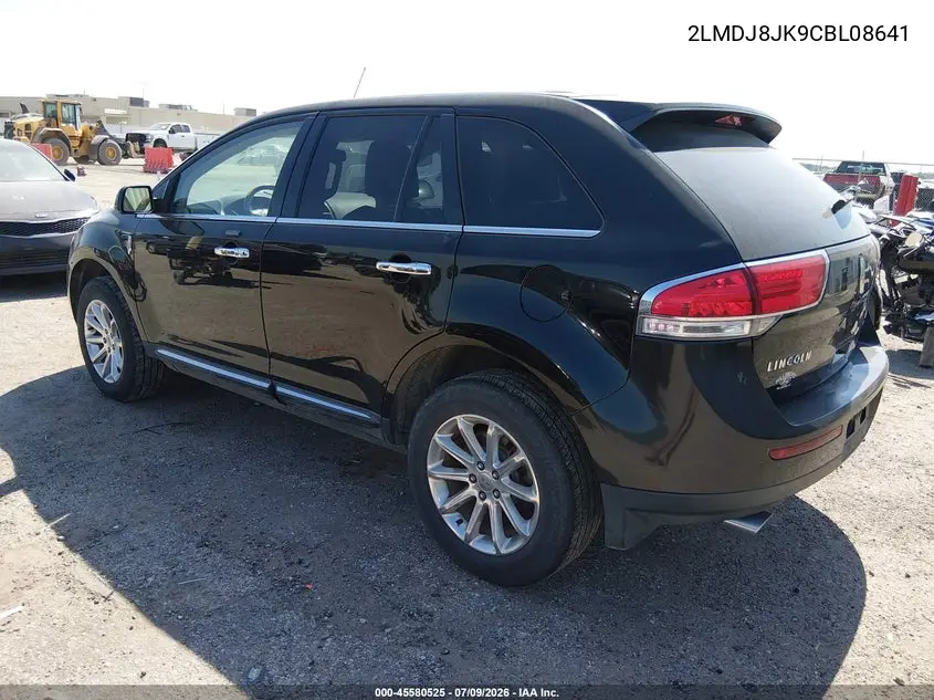 2012 Lincoln Mkx VIN: 2LMDJ8JK9CBL08641 Lot: 45580525
