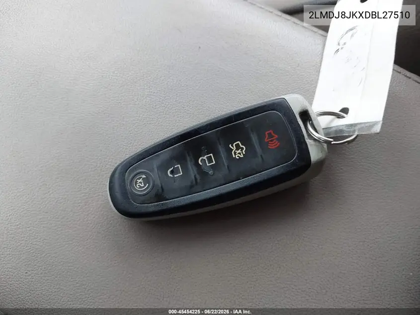 2013 Lincoln Mkx VIN: 2LMDJ8JKXDBL27510 Lot: 45454225