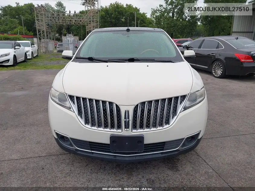 2013 Lincoln Mkx VIN: 2LMDJ8JKXDBL27510 Lot: 45454225