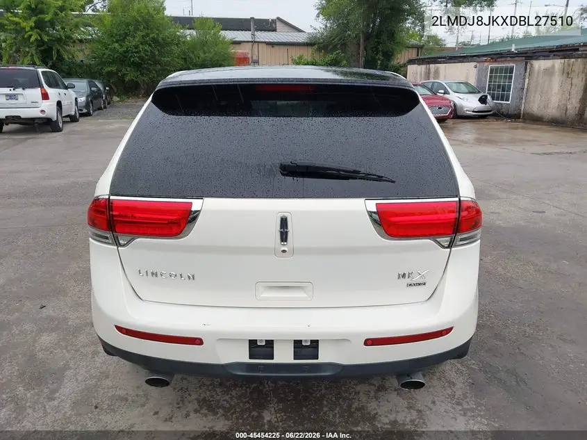 2013 Lincoln Mkx VIN: 2LMDJ8JKXDBL27510 Lot: 45454225
