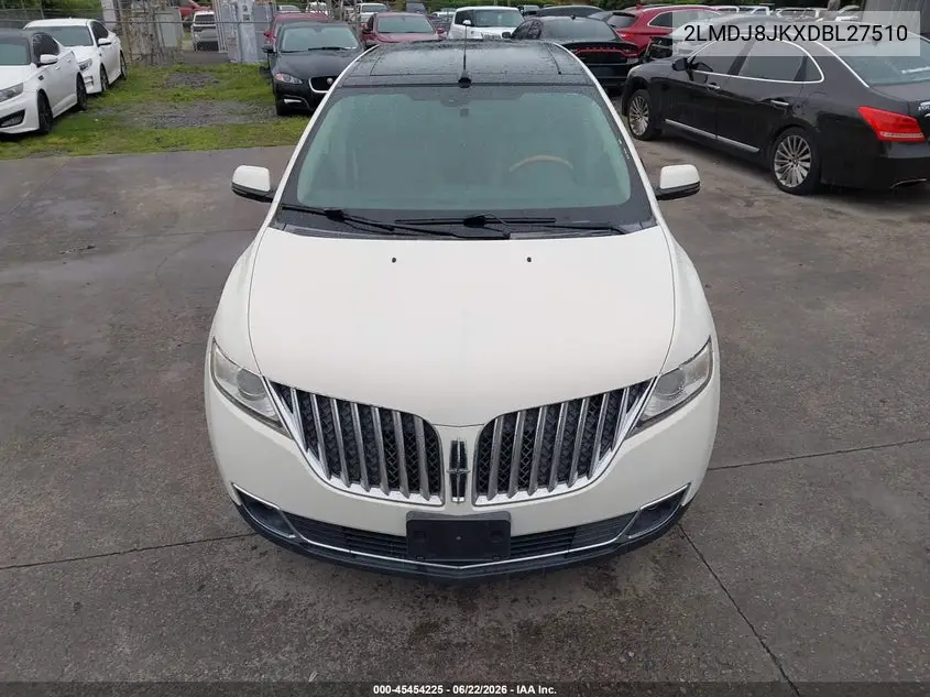 2013 Lincoln Mkx VIN: 2LMDJ8JKXDBL27510 Lot: 45454225