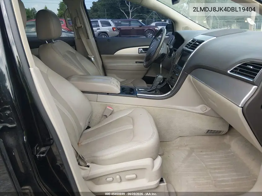 2013 Lincoln Mkx VIN: 2LMDJ8JK4DBL19404 Lot: 45468699
