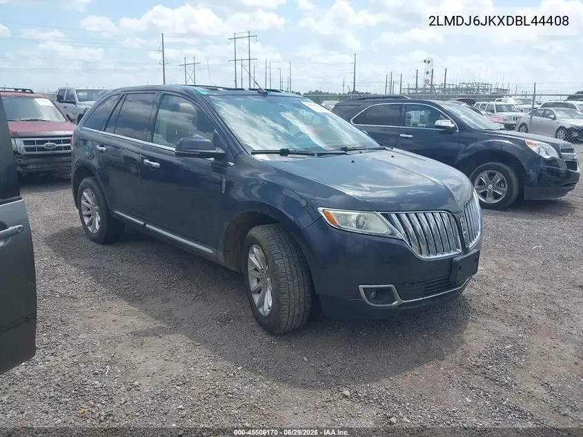 2013 Lincoln Mkx VIN: 2LMDJ6JKXDBL44408 Lot: 45506170