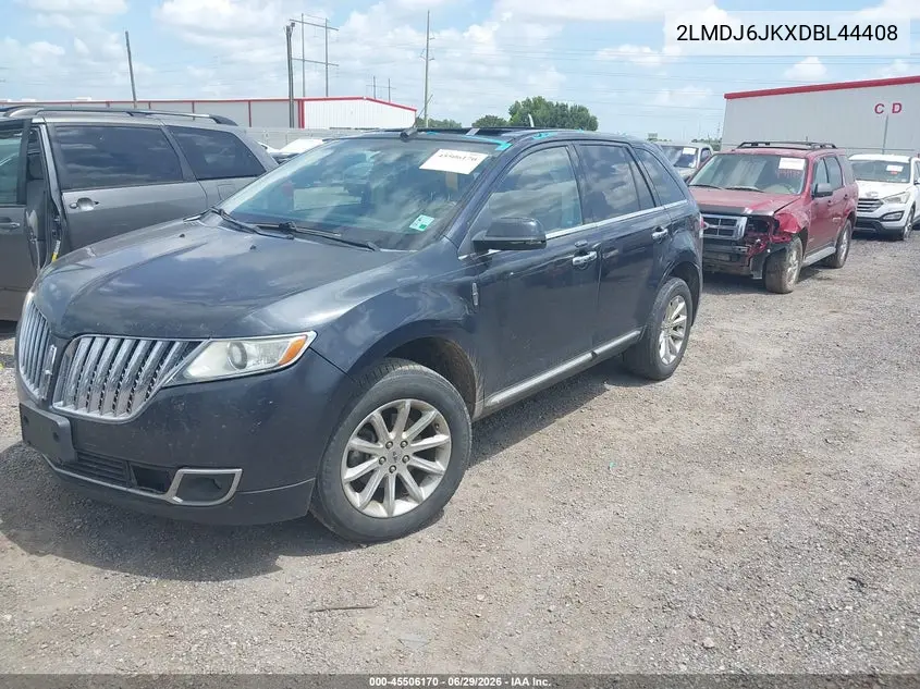 2013 Lincoln Mkx VIN: 2LMDJ6JKXDBL44408 Lot: 45506170