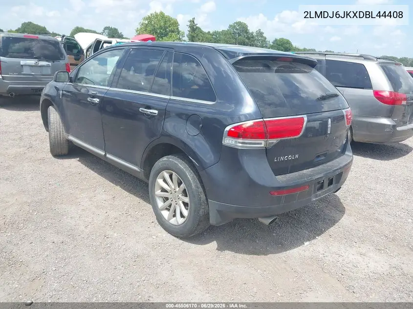 2013 Lincoln Mkx VIN: 2LMDJ6JKXDBL44408 Lot: 45506170