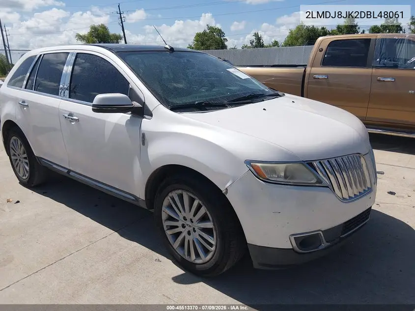 2013 Lincoln Mkx VIN: 2LMDJ8JK2DBL48061 Lot: 45513370