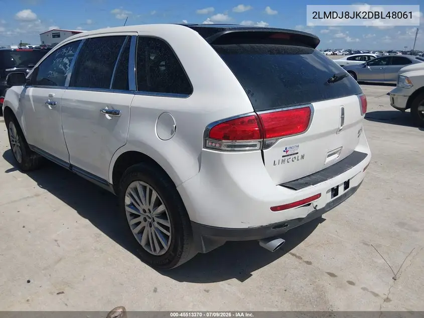 2013 Lincoln Mkx VIN: 2LMDJ8JK2DBL48061 Lot: 45513370