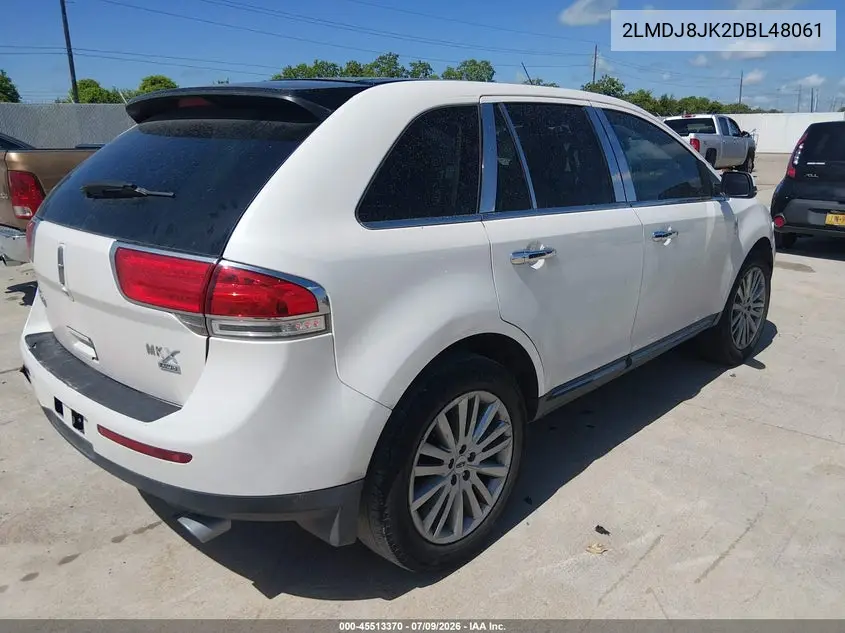 2013 Lincoln Mkx VIN: 2LMDJ8JK2DBL48061 Lot: 45513370