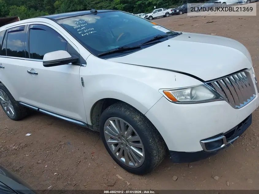 2013 Lincoln Mkx VIN: 2LMDJ6JKXDBL21369 Lot: 45521012