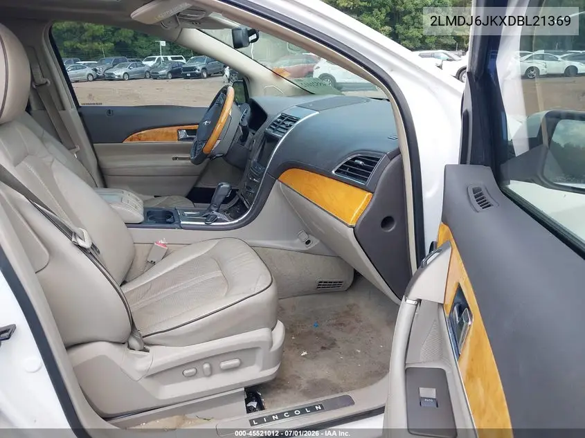 2013 Lincoln Mkx VIN: 2LMDJ6JKXDBL21369 Lot: 45521012