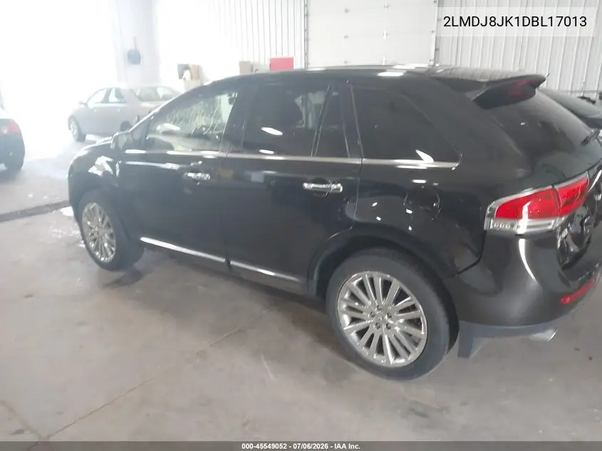 2013 Lincoln Mkx VIN: 2LMDJ8JK1DBL17013 Lot: 45549052