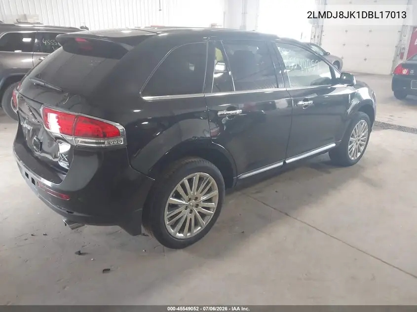2013 Lincoln Mkx VIN: 2LMDJ8JK1DBL17013 Lot: 45549052