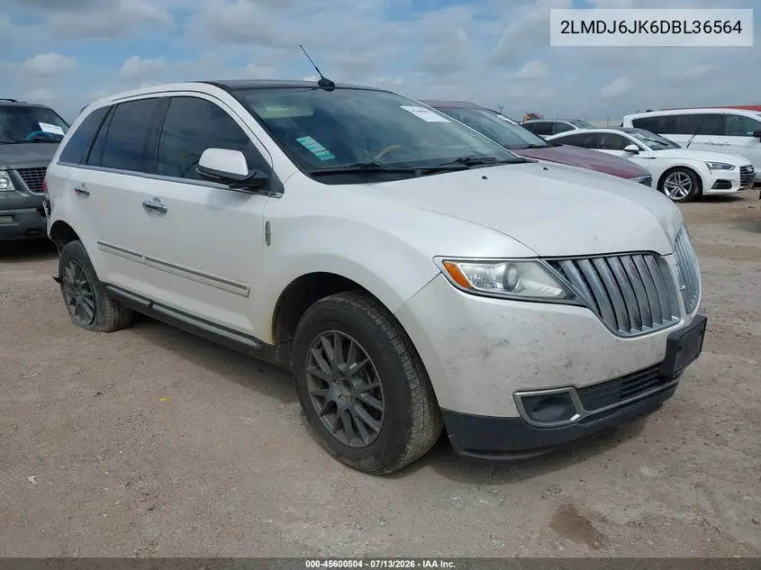 2013 Lincoln Mkx VIN: 2LMDJ6JK6DBL36564 Lot: 45600504