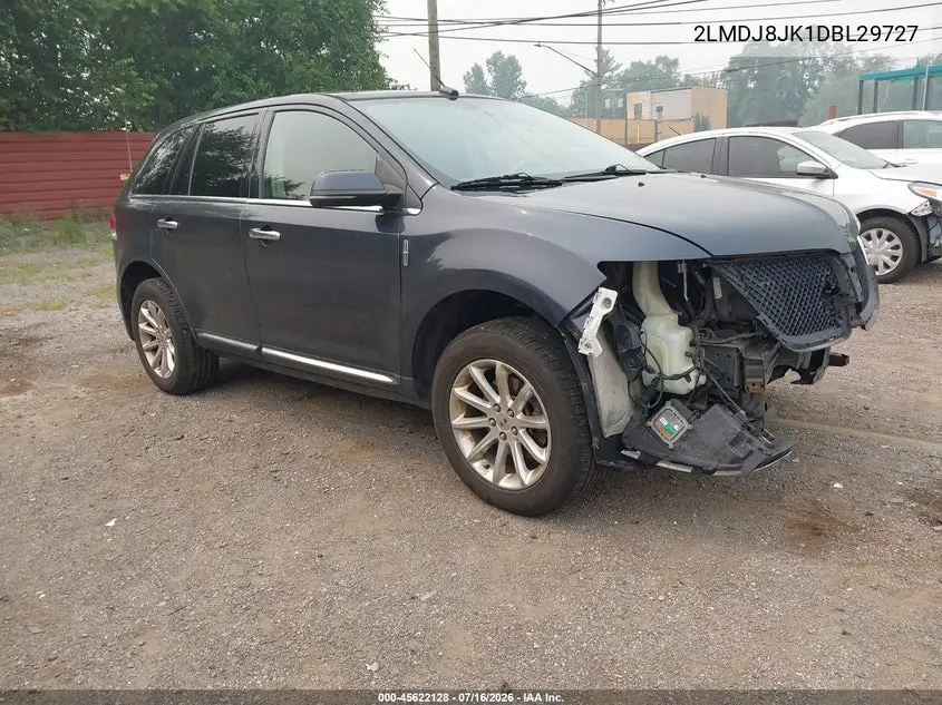 2013 Lincoln Mkx VIN: 2LMDJ8JK1DBL29727 Lot: 45622128
