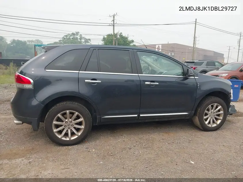 2013 Lincoln Mkx VIN: 2LMDJ8JK1DBL29727 Lot: 45622128