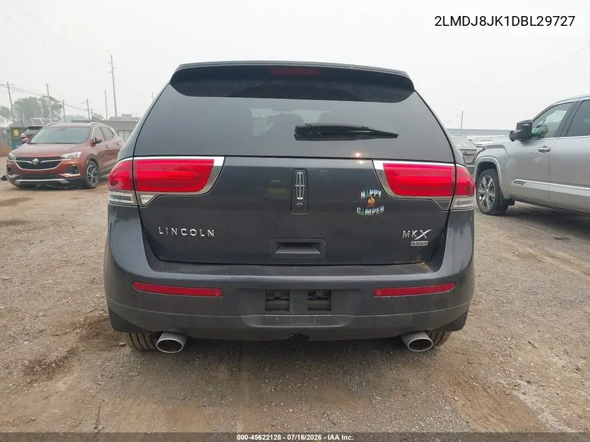 2013 Lincoln Mkx VIN: 2LMDJ8JK1DBL29727 Lot: 45622128