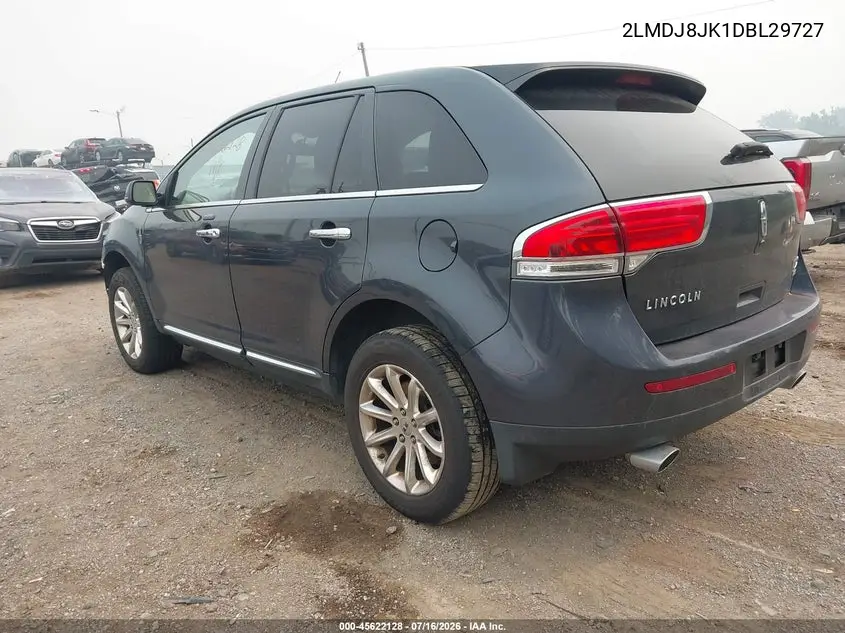 2013 Lincoln Mkx VIN: 2LMDJ8JK1DBL29727 Lot: 45622128