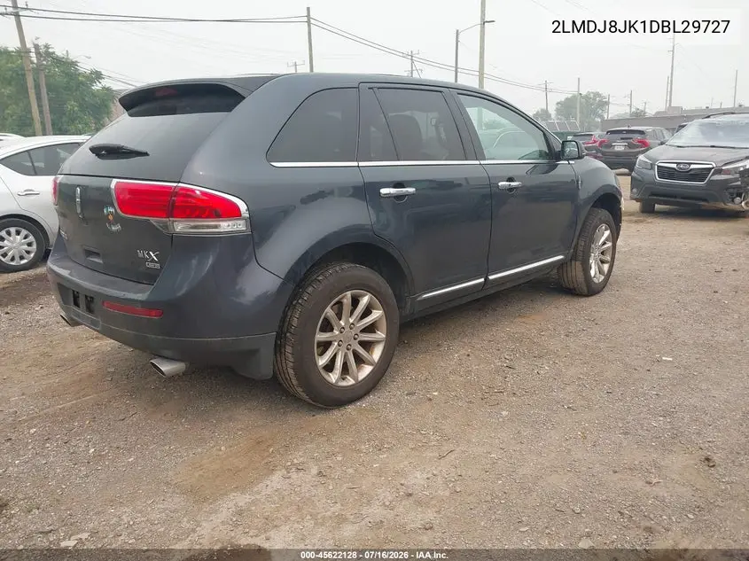 2013 Lincoln Mkx VIN: 2LMDJ8JK1DBL29727 Lot: 45622128