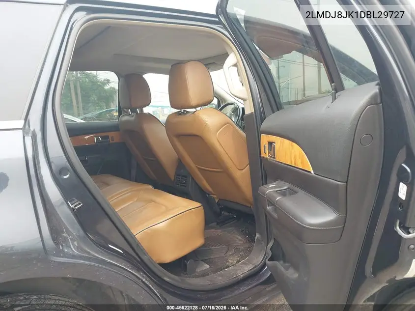 2013 Lincoln Mkx VIN: 2LMDJ8JK1DBL29727 Lot: 45622128
