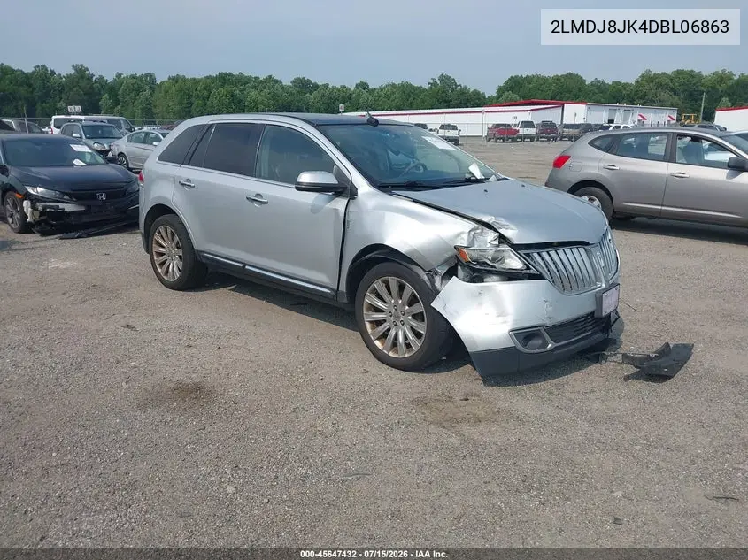 2013 Lincoln Mkx VIN: 2LMDJ8JK4DBL06863 Lot: 45647432