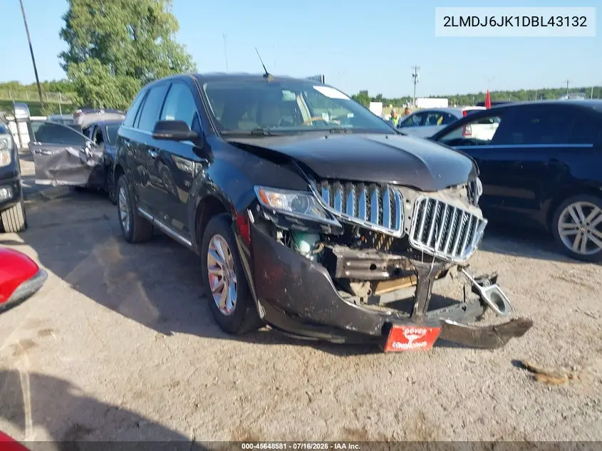 2013 Lincoln Mkx VIN: 2LMDJ6JK1DBL43132 Lot: 45648581